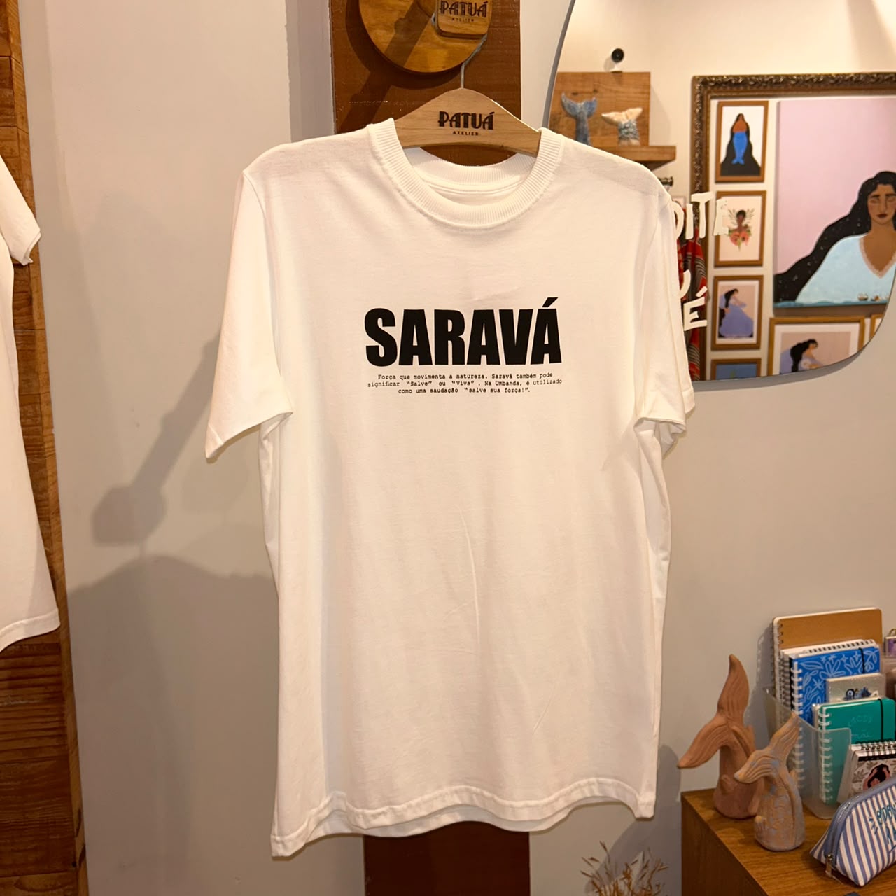 T-SHIRT SARAVÁ OFF WHITE