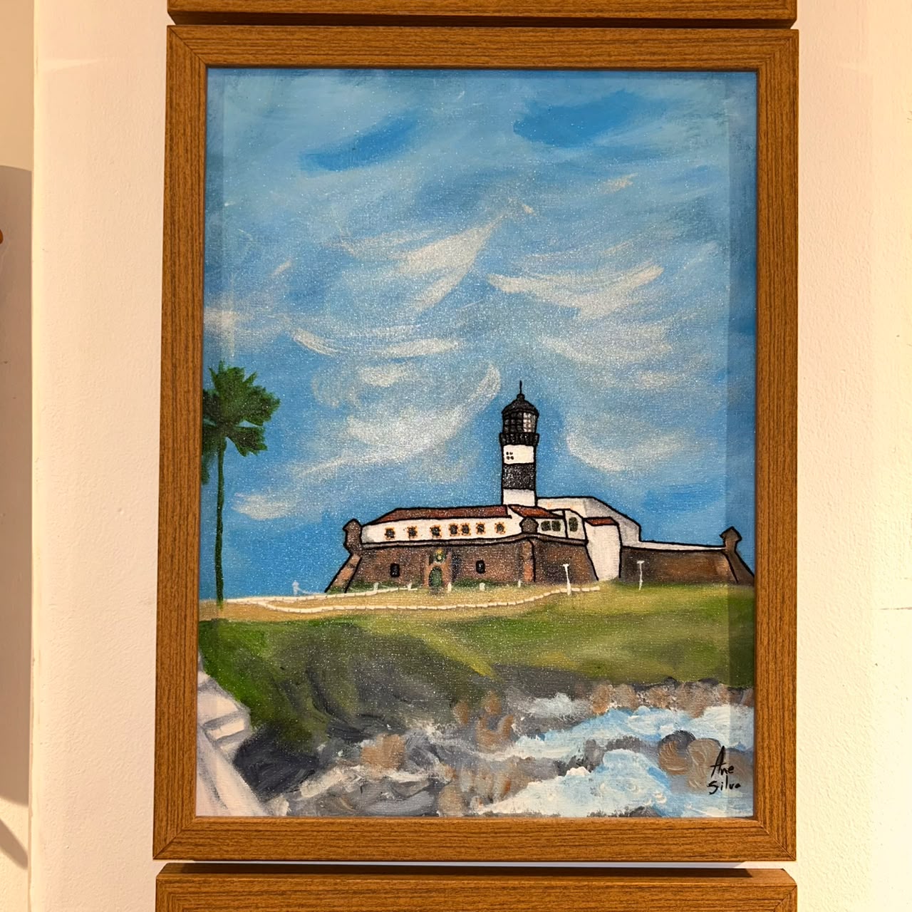 QUADROS BYANE BORDADO E PINTADO 43X33