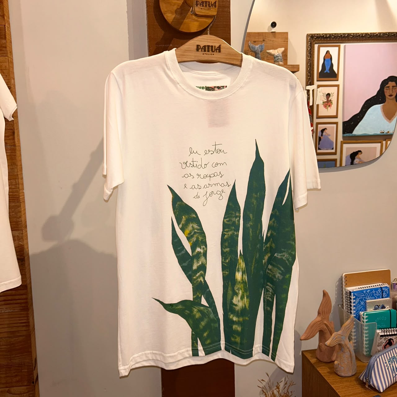 T-SHIRT FAVELA HYPE ESPADA OFF WHITE