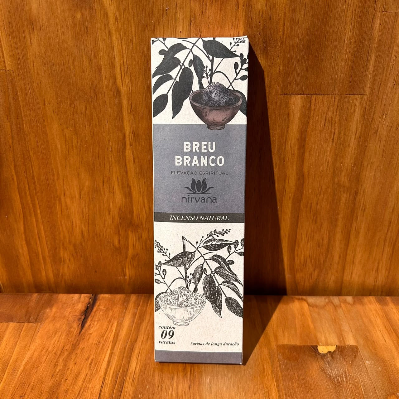 INCENSO NATURAL NIRVANA BREU BRANCO 9 VARETAS