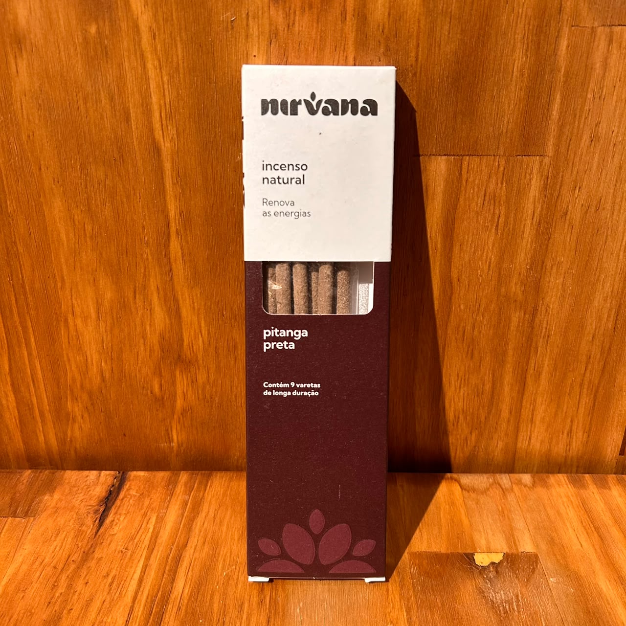 INCENSO NATURAL NIRVANA PITANGA PRETA 9 VARETAS