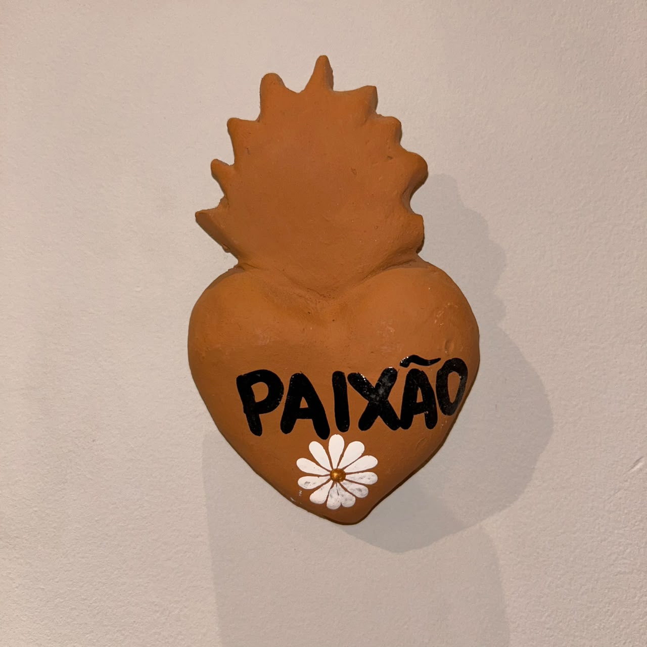 CORAÇÃO FRASE CERÂMICA DIVERSOS 14 CM