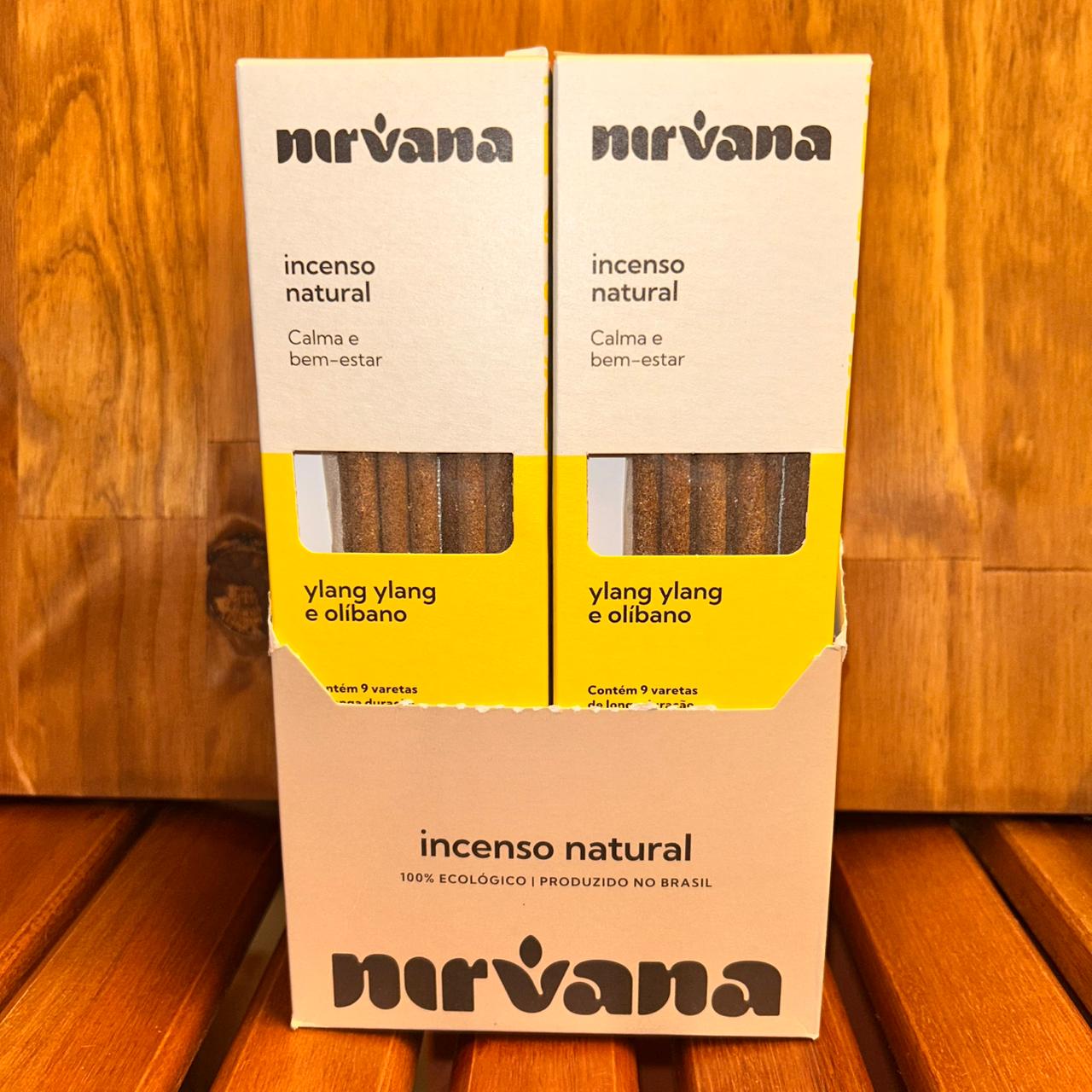 INCENSO NATURAL NIRVANA ILANG ILANG E OLÍBANO 9 VARETAS